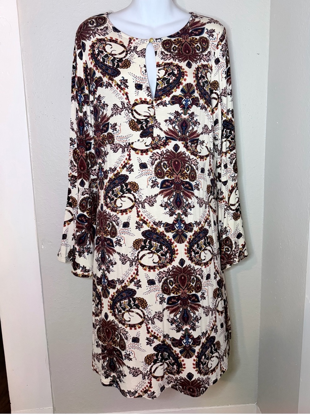 Venus Crean Paisley soft rayon shift dress XL